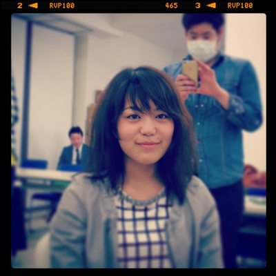 楽しく笑顔でチョキチョキ、マジ最高♪